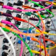 Jumble of cables connected to a board