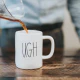 Pouring coffee into a mug