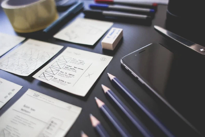 Paper and pens ready to start planning