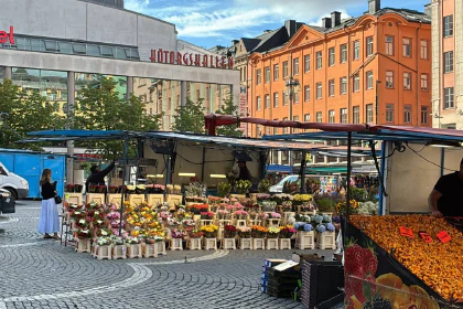Early morning at Hötorget in Stockholm