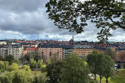 View over Stockholm from Observatorielunden