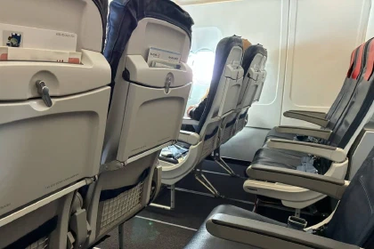 Empty last row of seats