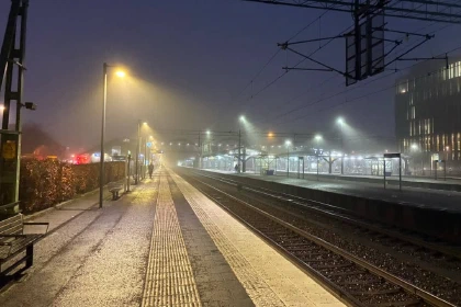 Lund train station in February