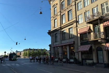 Morning rush hour in Copenhagen