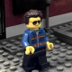 Lego figure with cool sunglasses