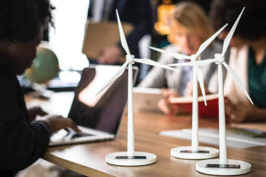 Small models of wind mills