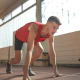 Person about to start running
