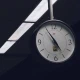 Clock at a train station