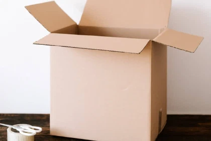 Packing boxes.