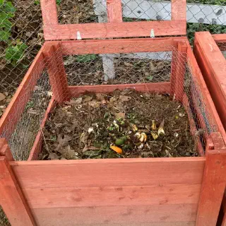 Open compost bins